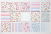 Coquette Sea shells seamless pattern, a Pattern Graphic by @olga.angelloz (Thumbnail 2 of 3)