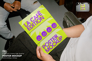 La Cafe Poster Mockup - VOL 2, a Mockup by Simetrica Labs