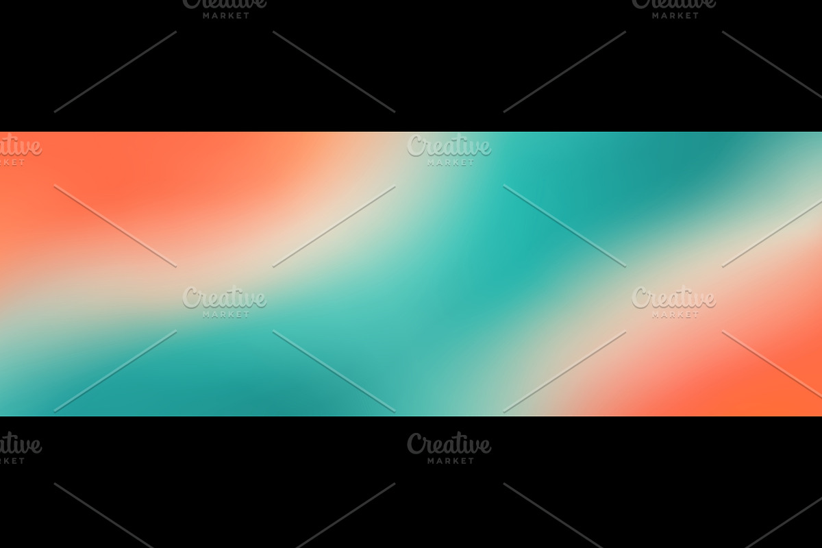 Abstract pastel teal orange, a Decorative Illustration by Vector Tradition (Photo 1 of 3)