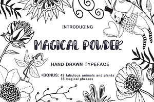 Magical Powder - Typeface & Elements