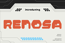 Renosa – Techno Font