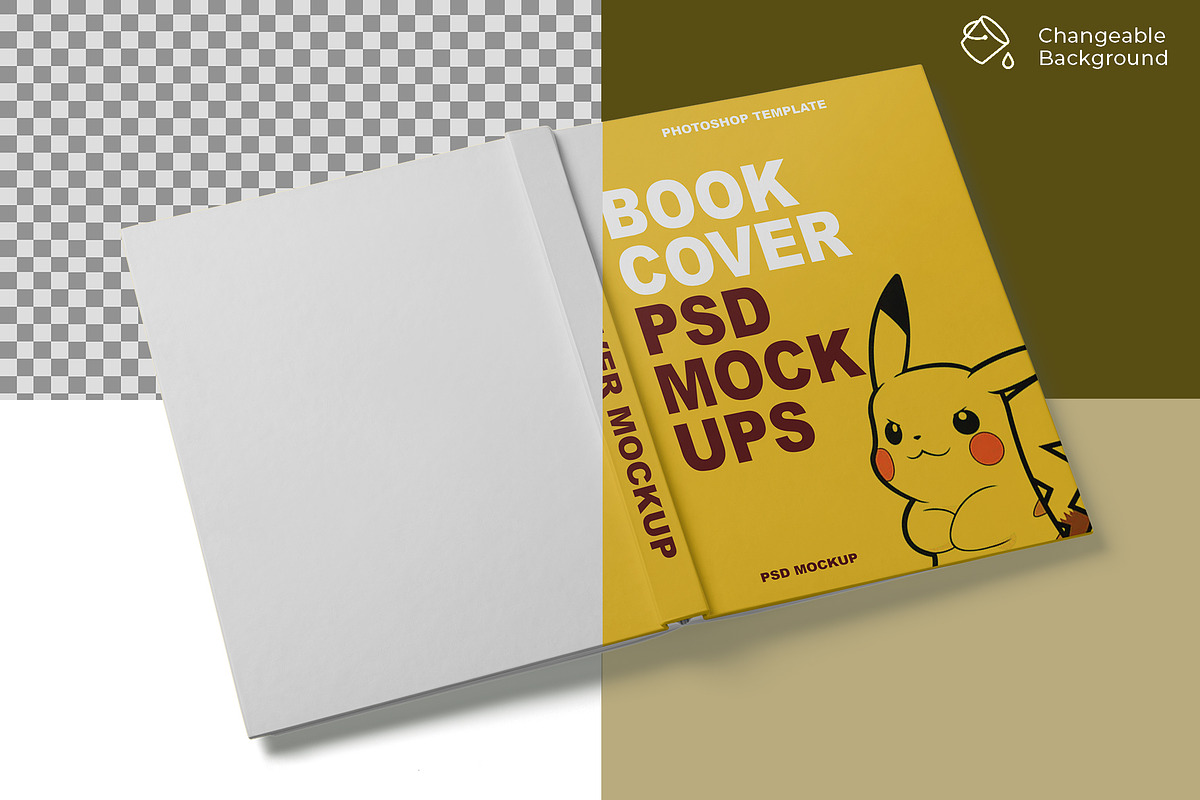 Book Cover Mockup, a Books & Magazine Mockup by mockupbuys (Photo 3 of 7)