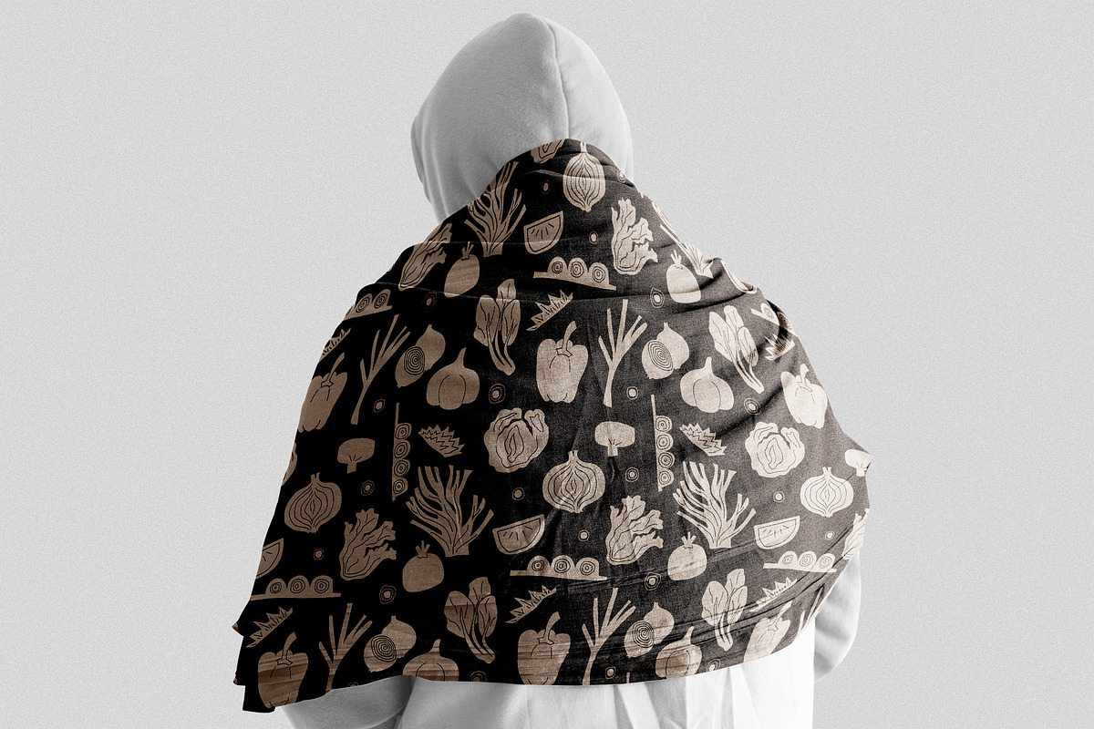 Vegetable Folk Pattern, a Pattern Graphic by Neermana (Photo 5 of 5)
