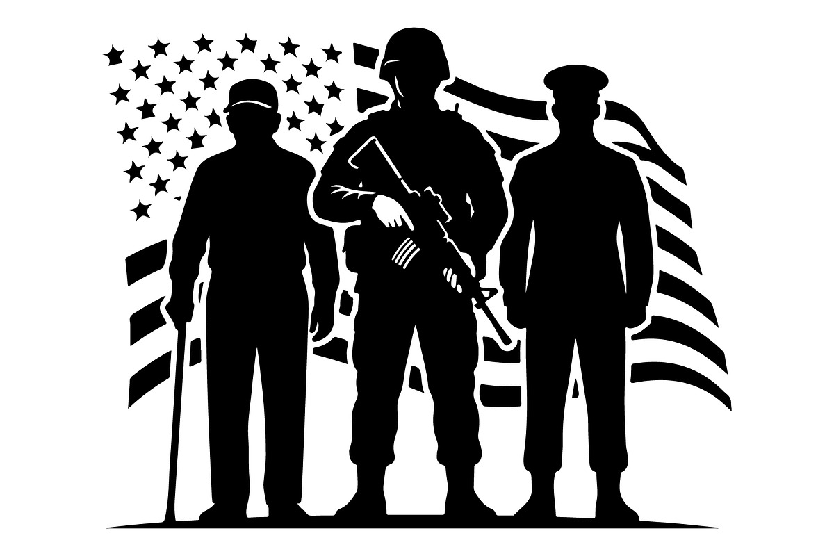 Military Brotherhood Patriot Flag, an Object Graphic by Gfx_Store (Photo 4 of 17)