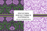 William Morris Floral Pattern Purple, a Pattern Graphic by RachelStudio (Thumbnail 2 of 10)