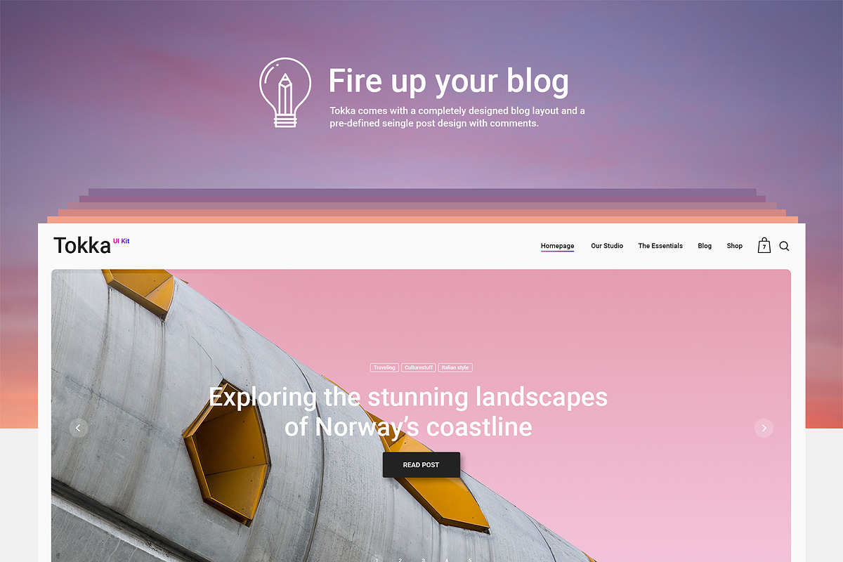 TOKKA Multi-Purpose UI/UX Kit, an UI Kit Template by NordWood (Photo 8 of 9)