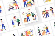 Charity and Donation Art Set, a Person Illustration by Vectors Market (Thumbnail 5 of 7)