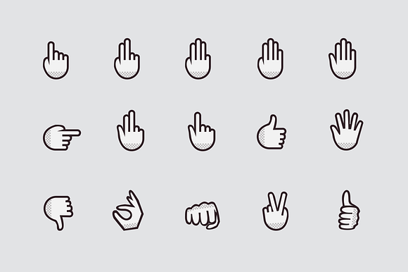 15 Hand And Finger Icons