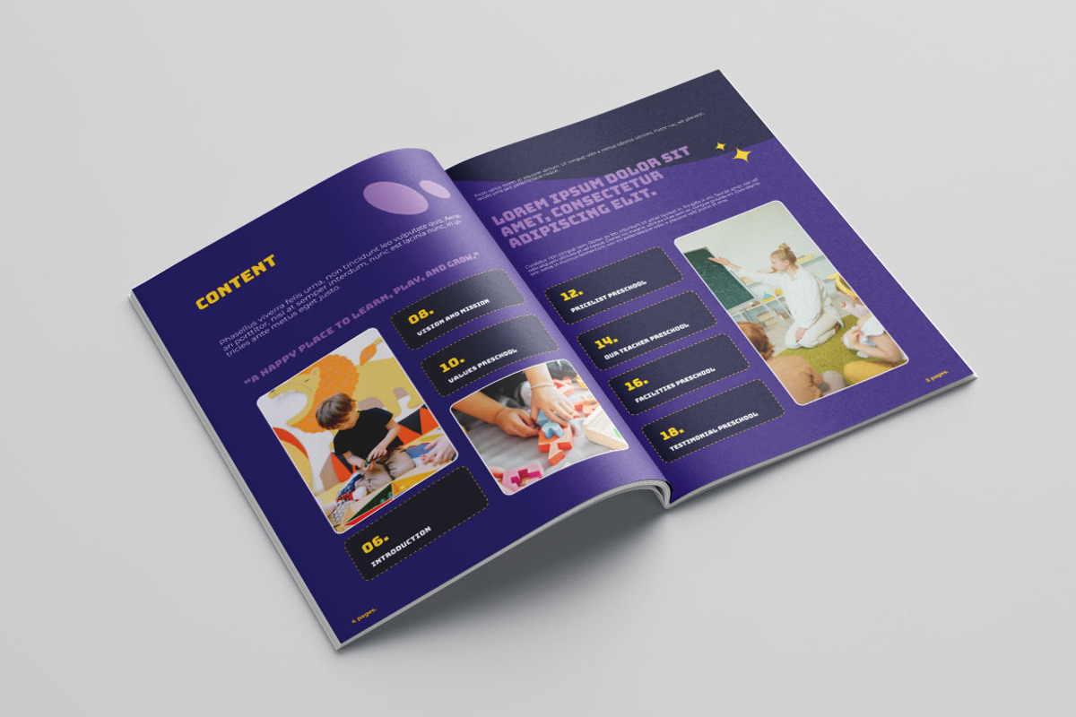 Preschool Brochure Vol.15, a Brochure Template by Bewalrus Studio (Photo 3 of 10)