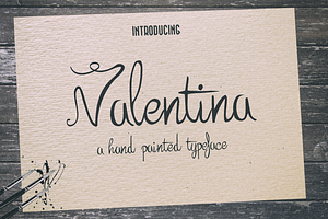 Valentina Typeface + Extras