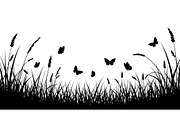 Floral Grass Border Silhouette Bundl, an Illustration by Amazin_art (Thumbnail 46 of 51)