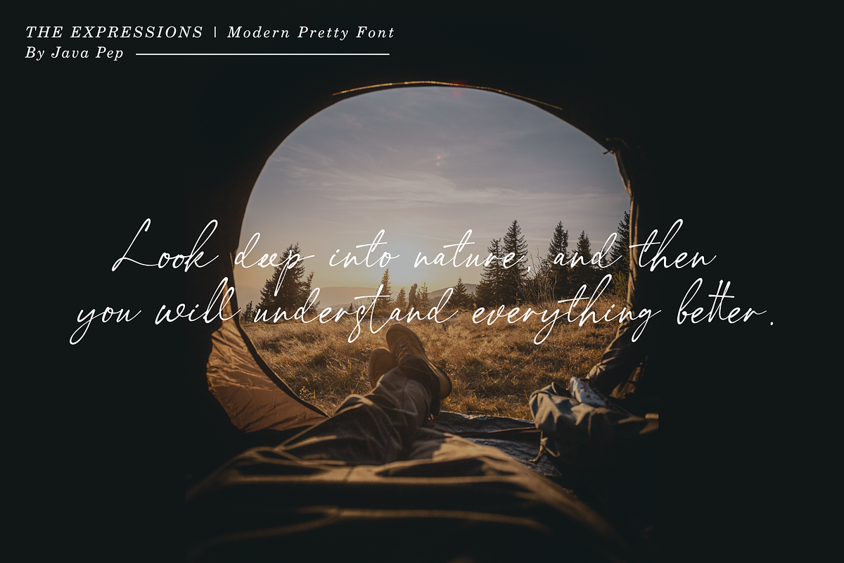 The Expressions / modern pretty font, a Script Font by Java pep (Photo 13 of 16)
