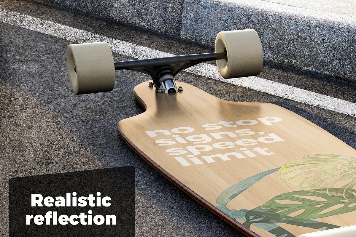 3 skateboard mockups, a Product Mockup by Egor Shkolnikov (Photo 7 of 10)