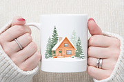 Winter Watercolor Clipart Set, an Illustration by Sublimation Artist (Thumbnail 5 of 6)