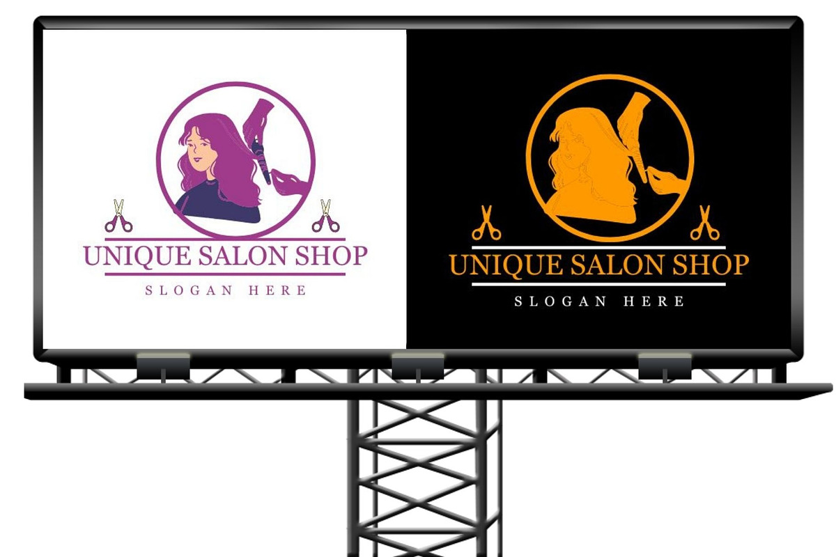 Stunning Salon Shop Brand Logo, a Branding & Logo Template by Mishek Munene (Photo 6 of 7)