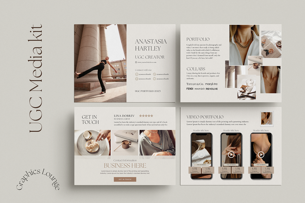UGC Media Kit | UGC Portfolio |Canva, a Templates & Theme by Design Lush Studio (Photo 3 of 8)