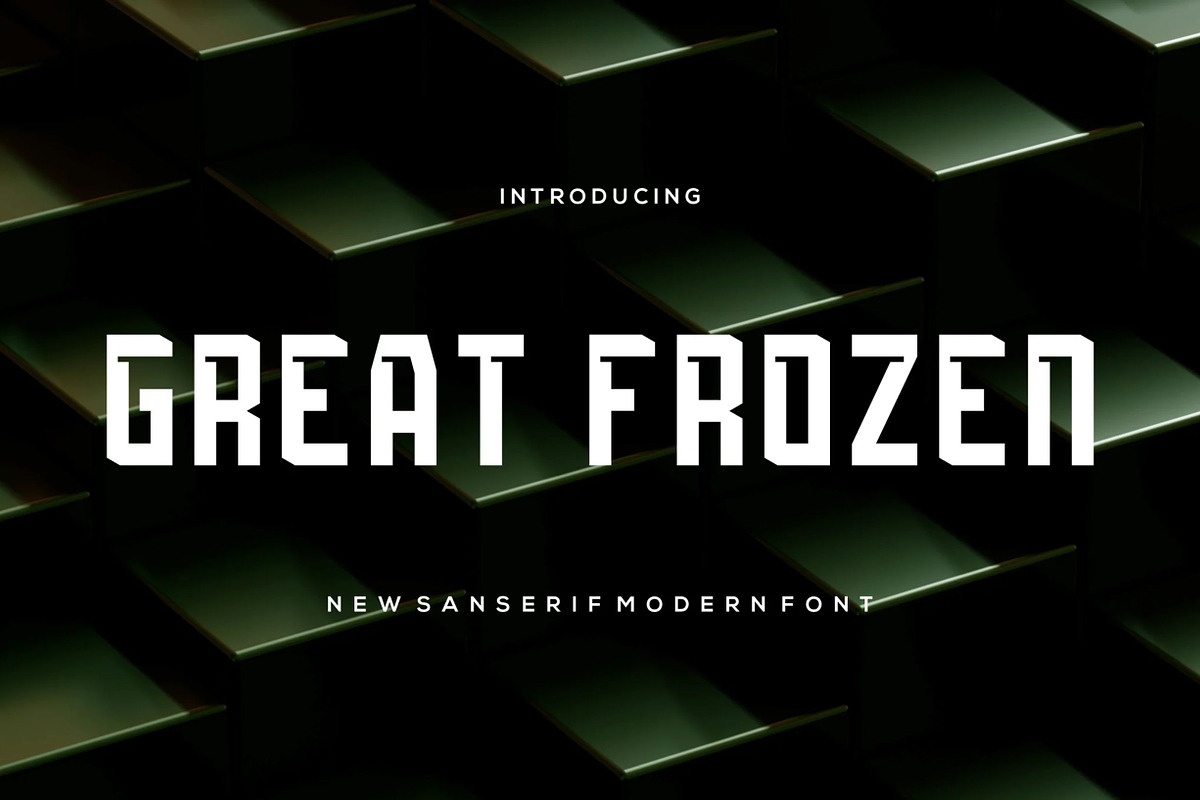 GreatFrozen, a Sans Serif Font by Auliacreative (Photo 1 of 4)