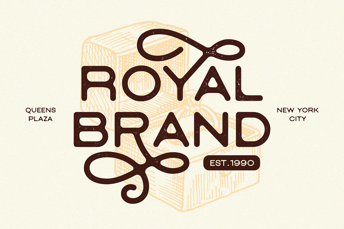 Rombera - Vintage Monoline, a Sans Serif Font by Arterfak Project (Photo 3 of 13)