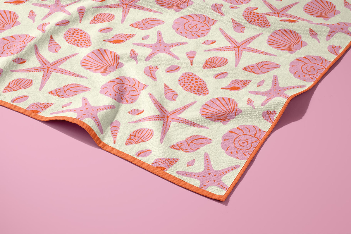 Hand Drawn Pink Seashell Pattern, a Pattern Graphic by Dedraw Studio (Photo 2 of 3)