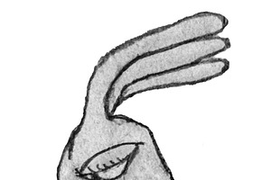 Isolated fantasy hand drawn illustration of a rabitt man, an Animal Illustration by DanFLCreativo