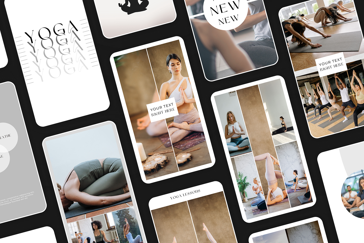 Yoga Templates Instagram in Canva, a Social Media Template by VeliusCreativeStudio (Photo 7 of 9)