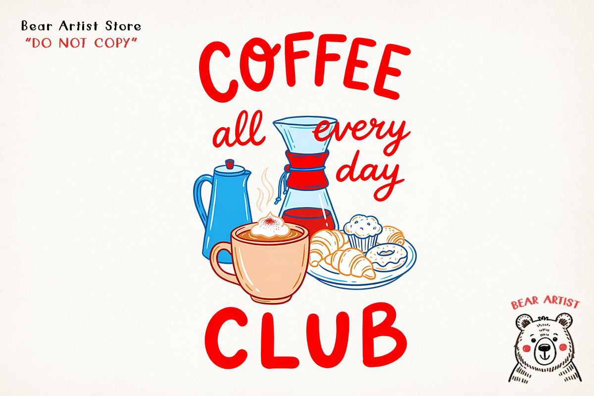 Breakfast Club, PNG Bundle, an Illustration by GlitterCraft (Photo 36 of 41)
