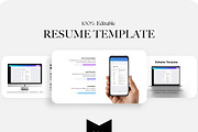 Best Resume Template, Simple CV PDF, a Resume Template by BrushstrokeArtGB (Thumbnail 5 of 5)
