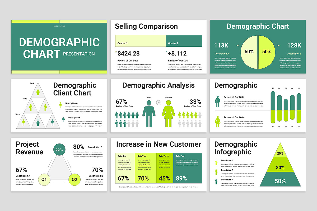 Demographic Chart Google Slides preview 2