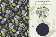 Watercolor Magnolia Flower Set, a Decorative Illustration by LenArt (Thumbnail 9 of 18)