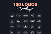 100 Vintage Logos Vol. 2, a Branding & Logo Template by Amito Vectors (Thumbnail 1 of 6)