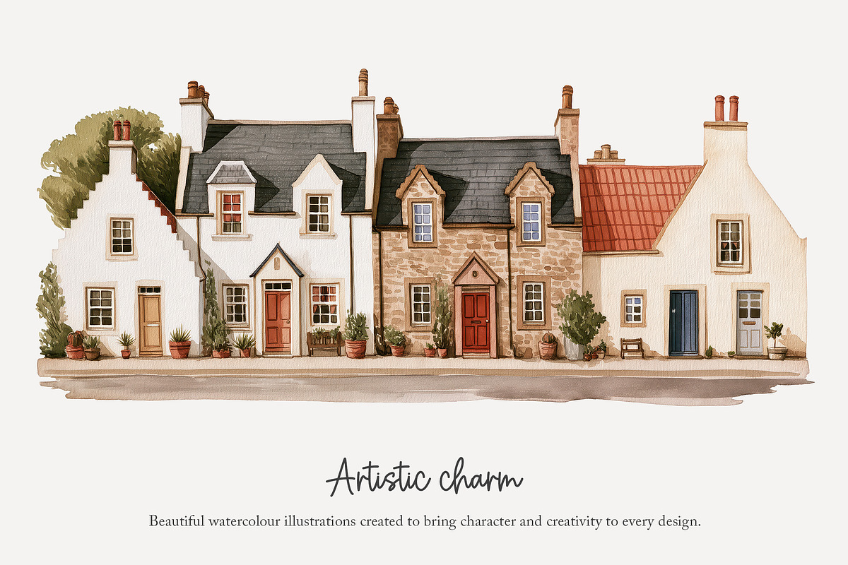 100 watercolour Scotland clip art, a Person Illustration by Poppy Lane Studio (Photo 4 of 10)