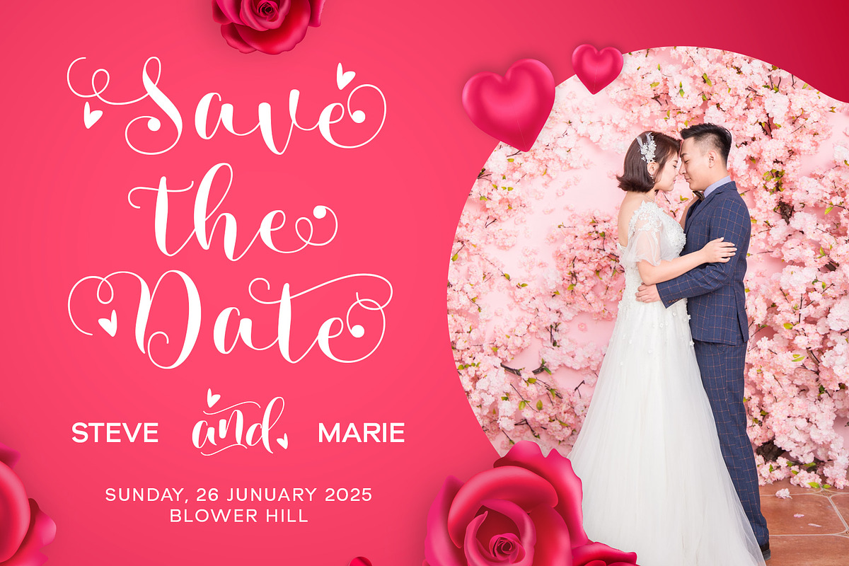 Alena Lovely - Romantic Script Font, a Script Font by Siwox Studios (Photo 3 of 8)