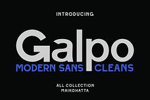 Galpo - Modern Sans Typeface
