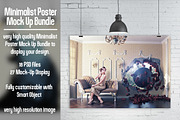Minimalist Poster Mock Up Bundle, an Advertising Mockup by Pixel Place (Thumbnail 1 of 11)