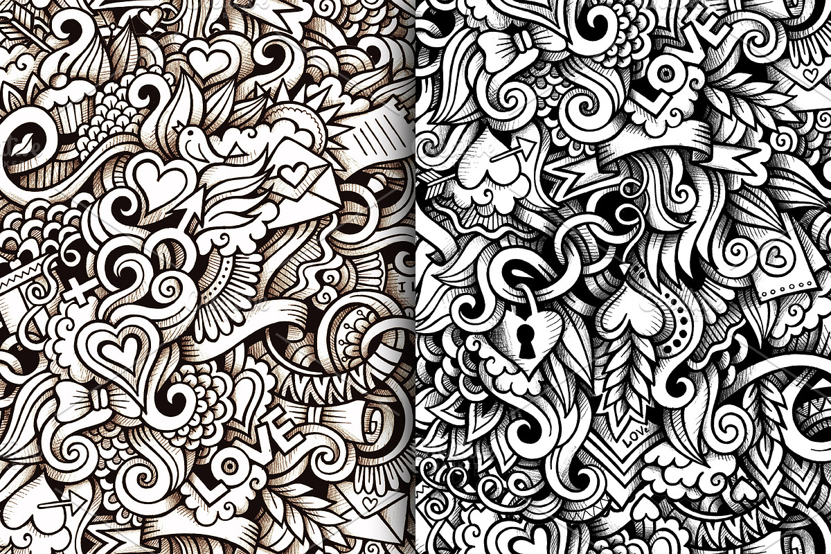 Love Graphics Patterns, a Pattern Graphic by BALABOLKA (Photo 4 of 6)