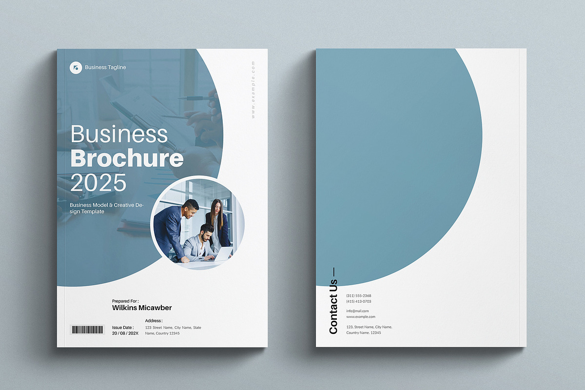 Business Brochure Template InDesign, a Brochure Template by E-Type (Photo 7 of 7)