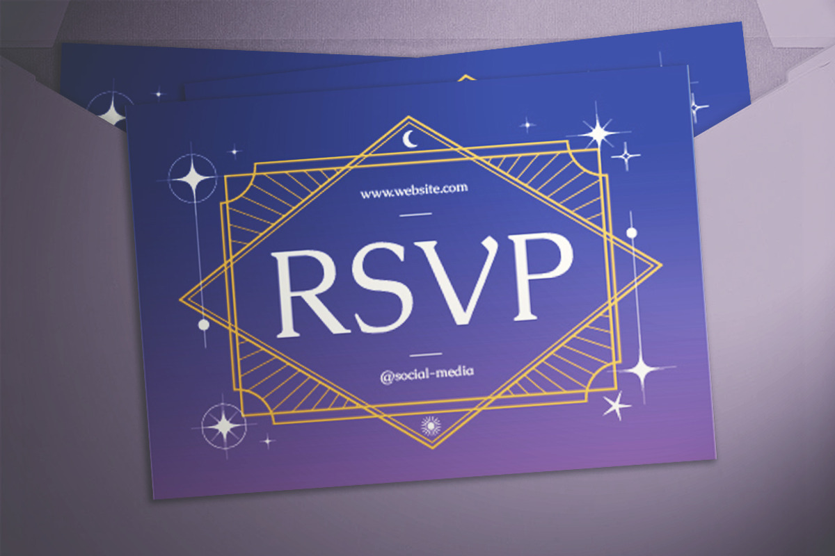 Art Deco Wedding Invitation Suite, an Invitation Template by The Good Store (Photo 3 of 4)