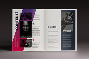 Gradient Magazine Indesign Template