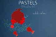 Pastel brushes kit for AI, a Brush Add-On by Leo Studio Design Lab (Thumbnail 4 of 7)