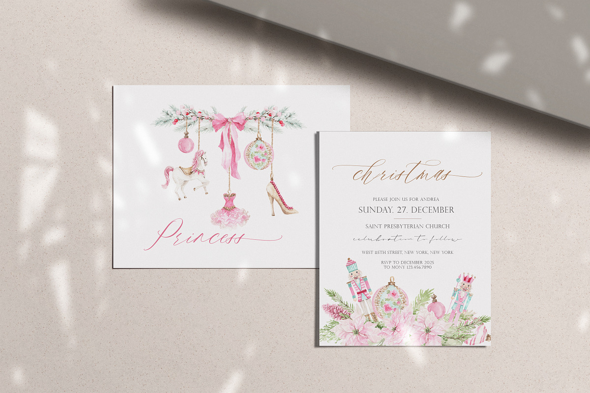 Watercolor -PRINCESS CHRISTMAS, a Decorative Illustration by Beigetime (Photo 9 of 16)