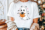 Cute Halloween Ghost Reading Book PN, an Illustration by Sublimation Artist (Thumbnail 6 of 9)