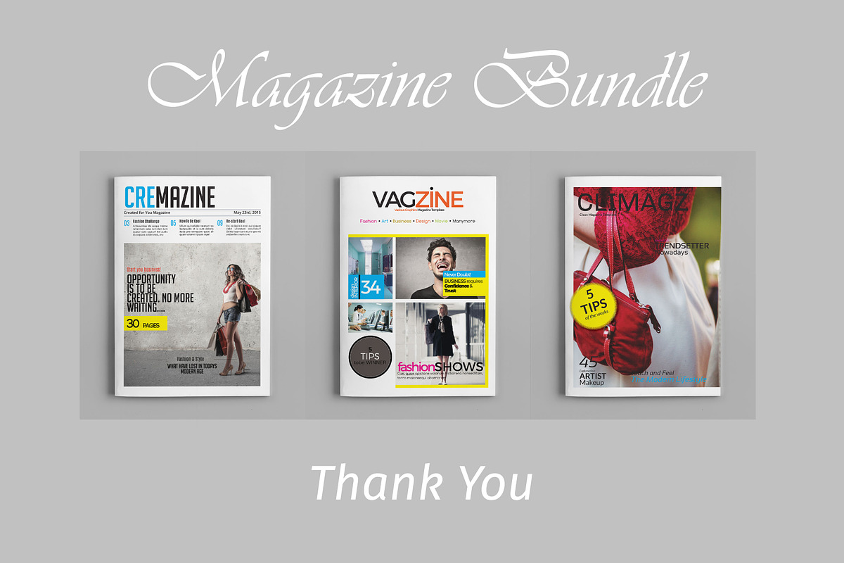 Magazine Bundle V3, a Magazine Template by GreenDesign (Photo 1 of 4)