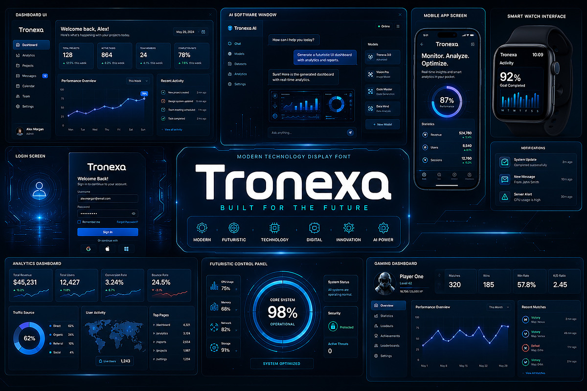Tronexa, a Serif Font by Wow Magic (Photo 5 of 5)