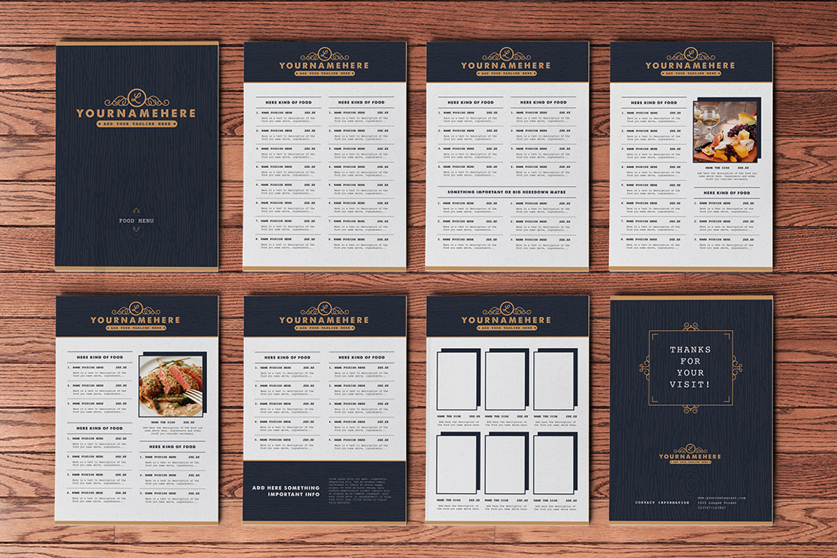 Classy Food Menu 3, a Brochure Template by Luuqas Design (Photo 1 of 5)