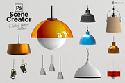30 PSD scene creator ceiling lamps, a Household Mockup by JAZZ STUDIO (Thumbnail 3 of 5)