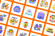 Hippie Stickers, an Emoji Icon by Brickclay (Thumbnail 6 of 9)
