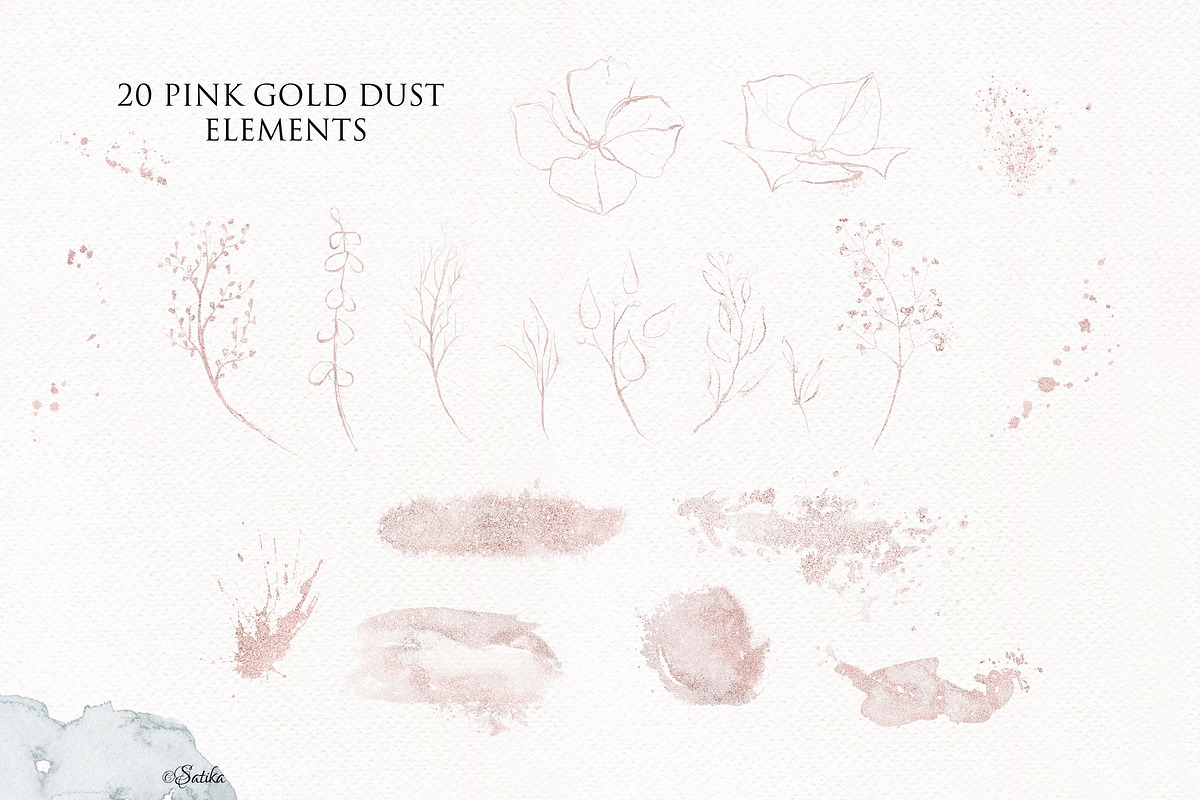 Dreamy Nature -watercolor collection, a Decorative Illustration by Khrys.art (Photo 13 of 16)