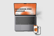 Laptop And Phone Mockup, a Wearable Device Mockup by scribrostudio (Thumbnail 5 of 11)