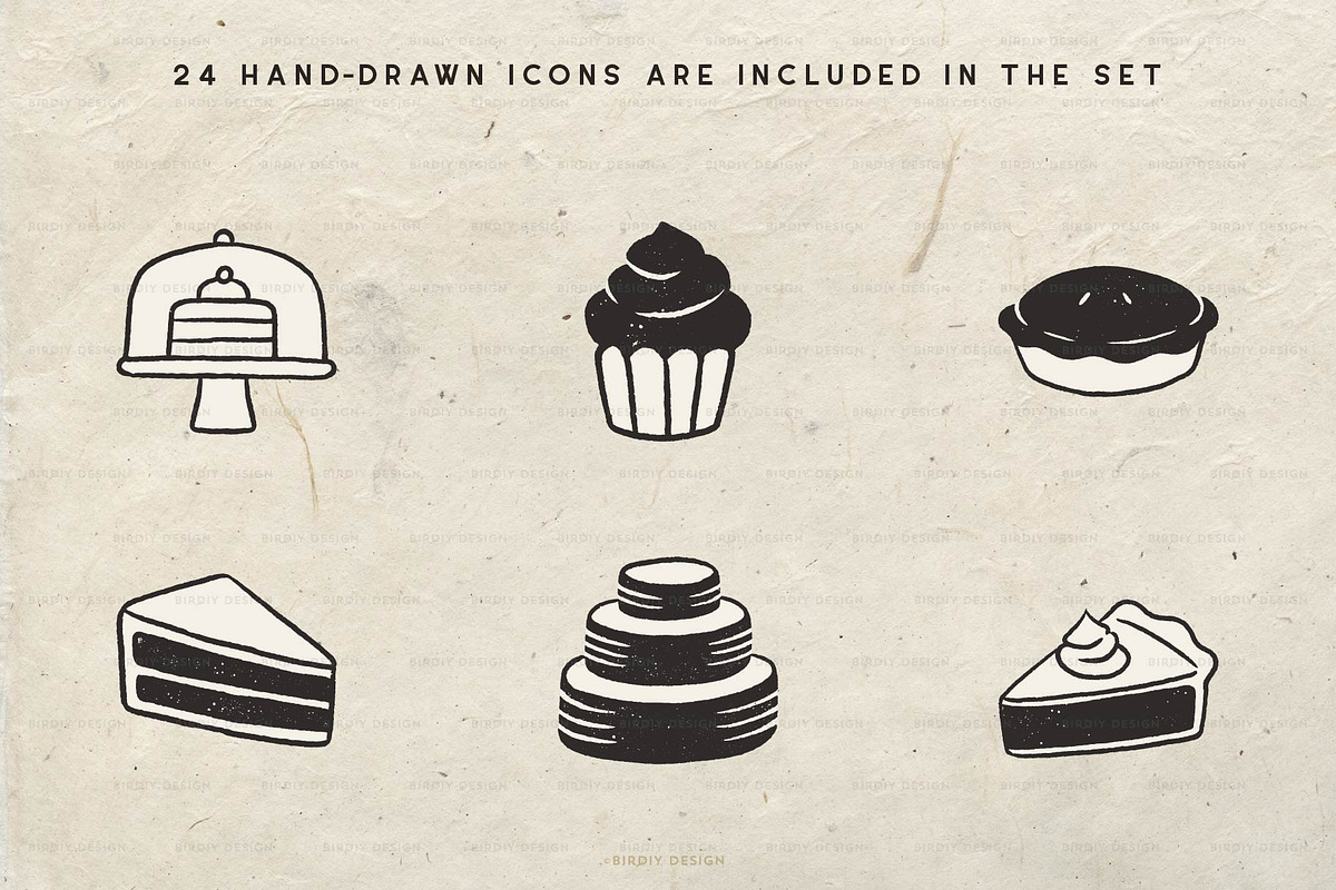 Freshly Baked Graphics Bakery Icons, an Icon by BirDIY Design (Photo 6 of 9)