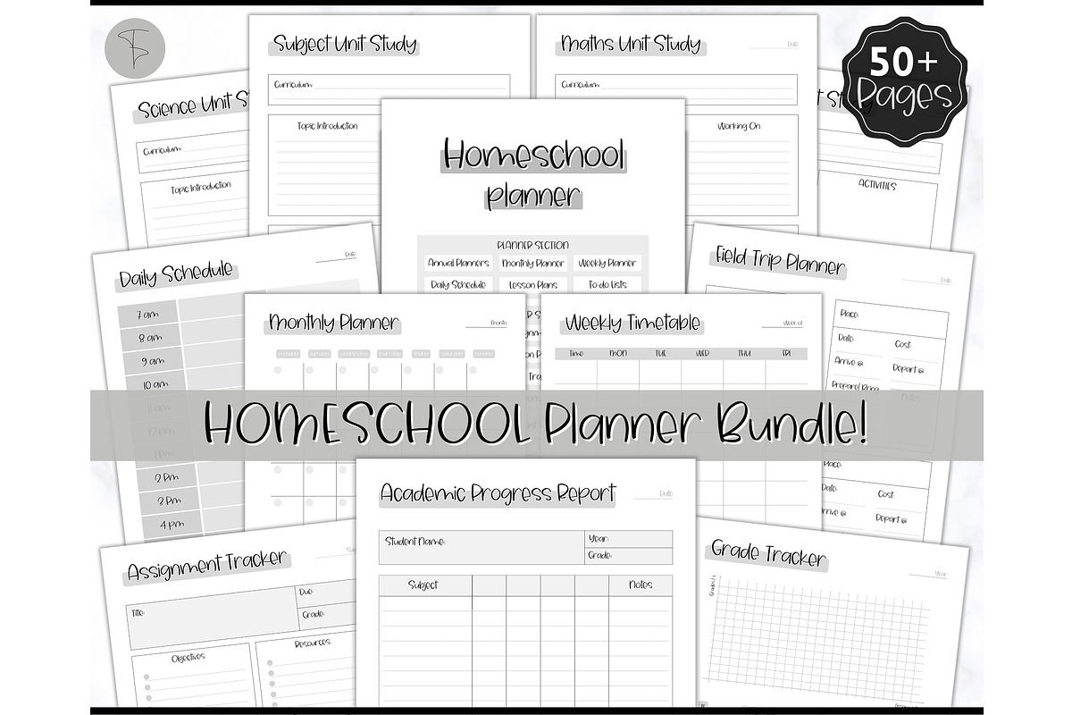 Homeschool Planner Printable - 50 pg, a Templates & Theme by Templatables (Photo 11 of 11)